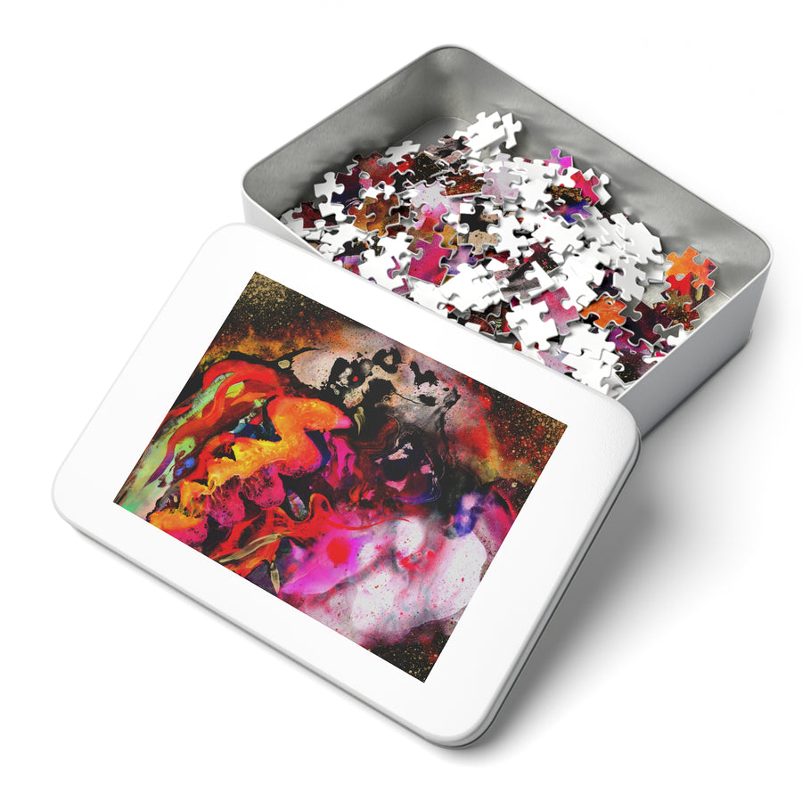 J. Bannon "Bride Of Frankenstein" Puzzle with Tin