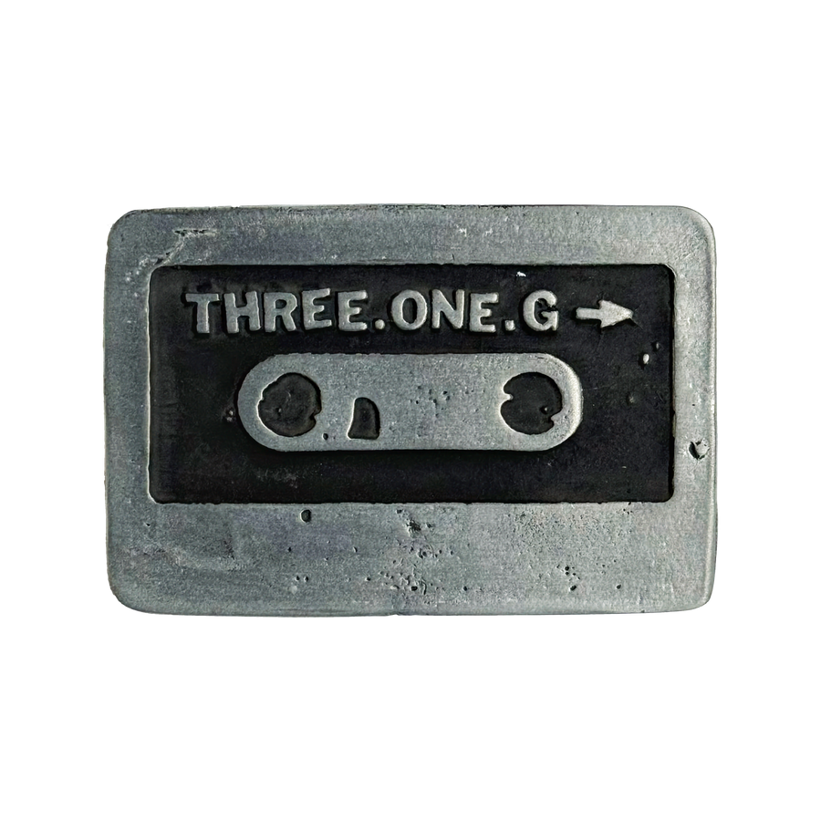 Three One G "Tape Logo" Belt Buckle