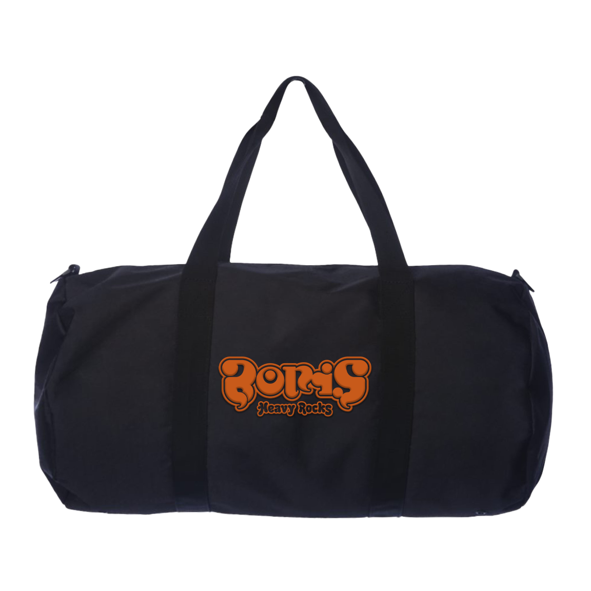 Boris "Heavy Rocks" Embroidered Black Duffel Bag
