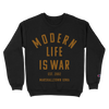 Modern Life Is War "Marshalltown Iowa" Black Reverse Weave Crewneck