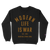 Modern Life Is War "Marshalltown Iowa" Black Reverse Weave Crewneck