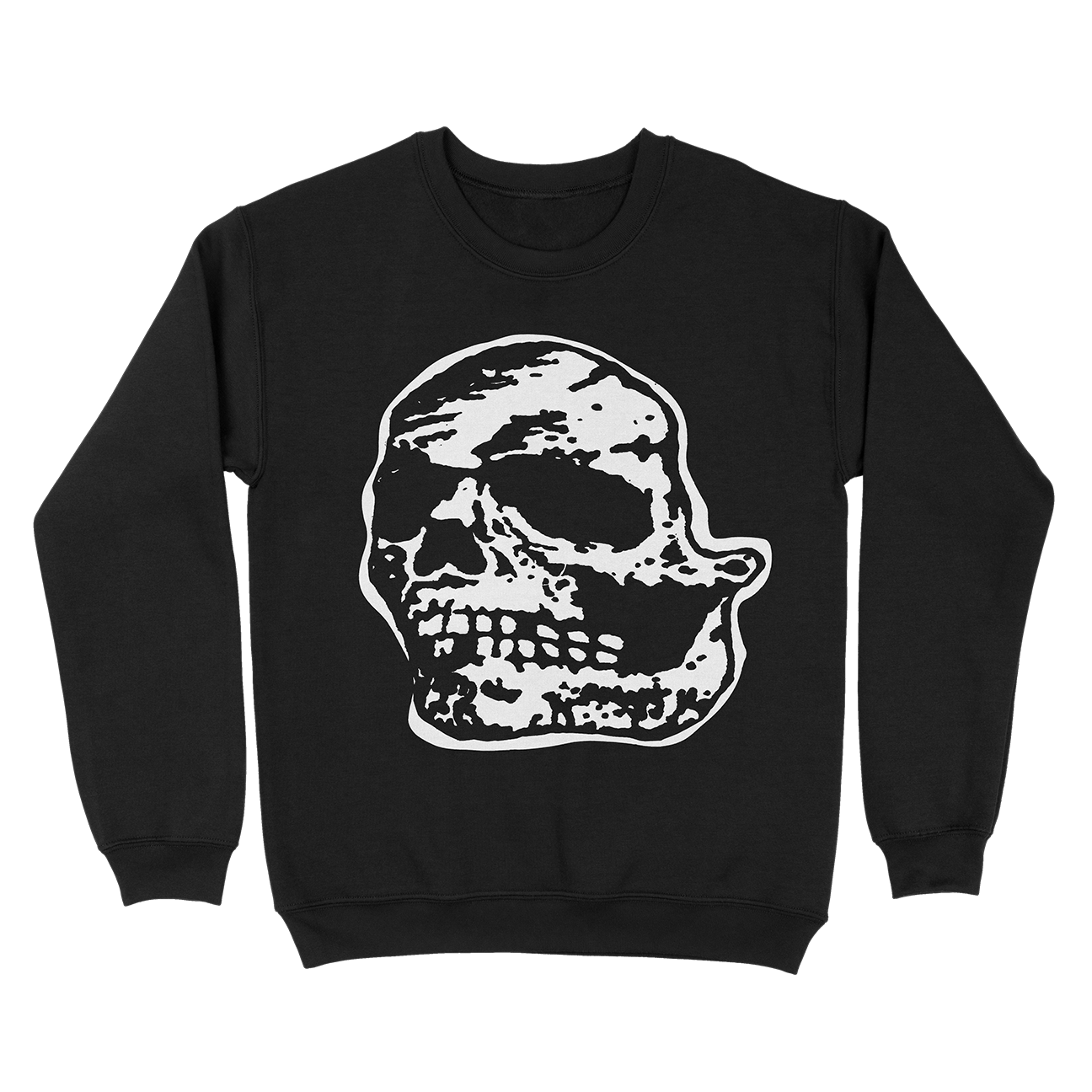 Orchid "Skull" Black Crewneck Sweatshirt