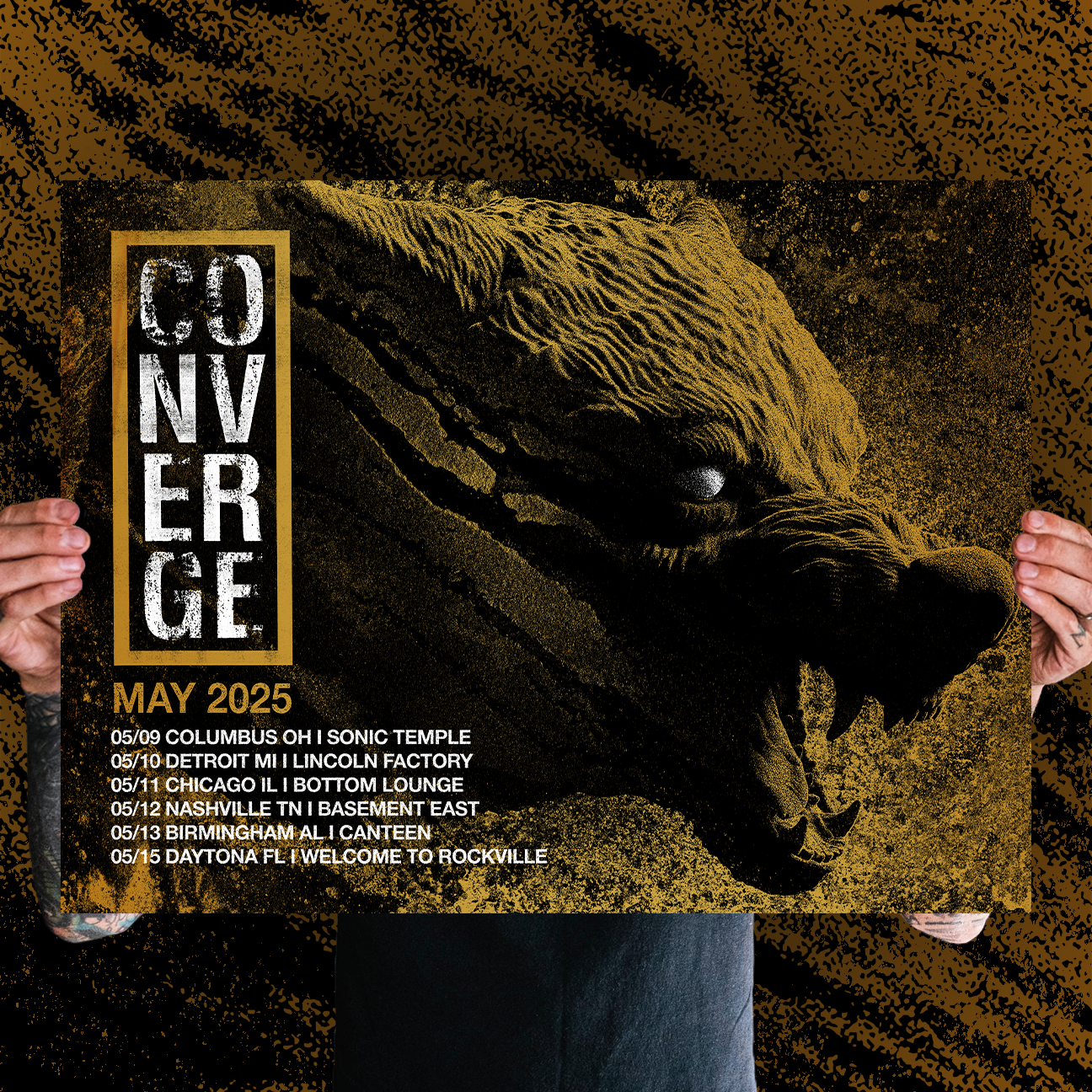 Converge "The Wolf" Silkscreened Print