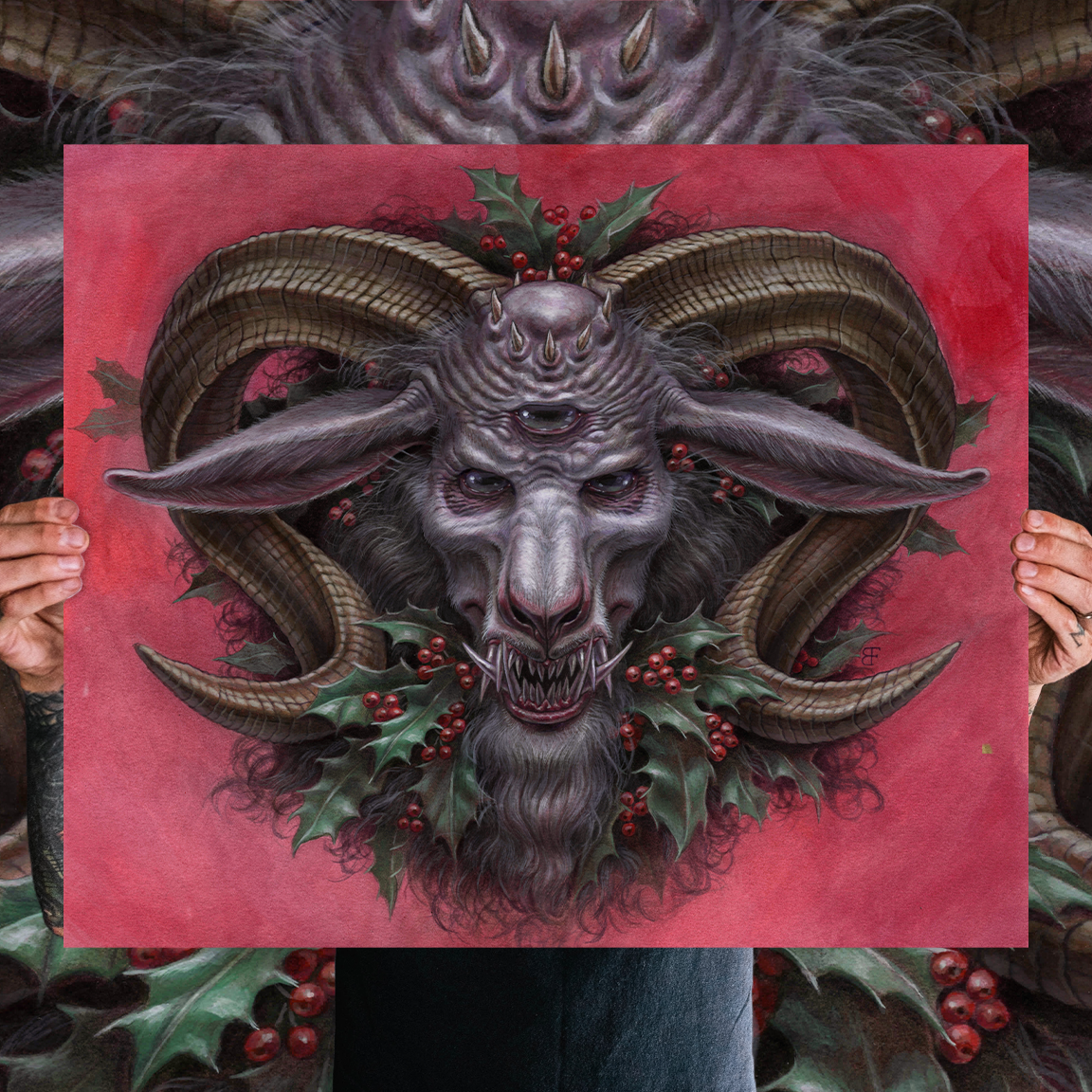 Brendon Flynn "Krampus" Giclee Print