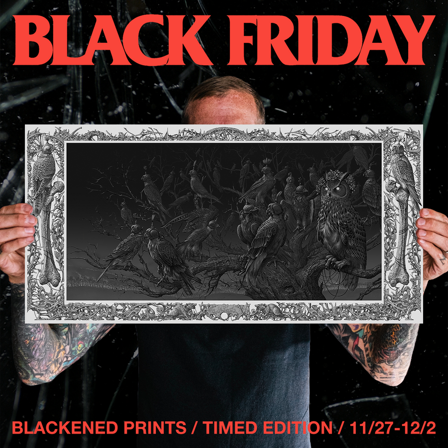 Marald Van Haasteren "Kvelertak: Endling" Blackened 2.0 Giclee Print