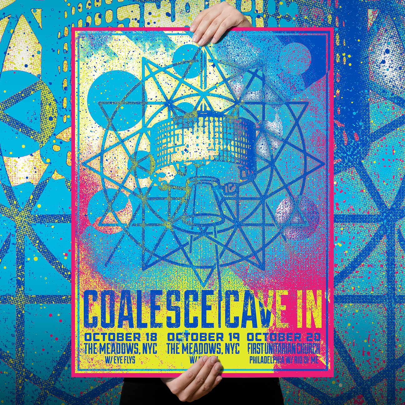 Cave In & Coalesce "New York City" Giclee Print