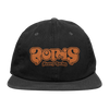 Boris "Heavy Rocks: Orange Logo" Black Dad Hat