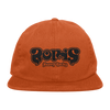 Boris "Heavy Rocks: Black Logo" Orange Dad Hat