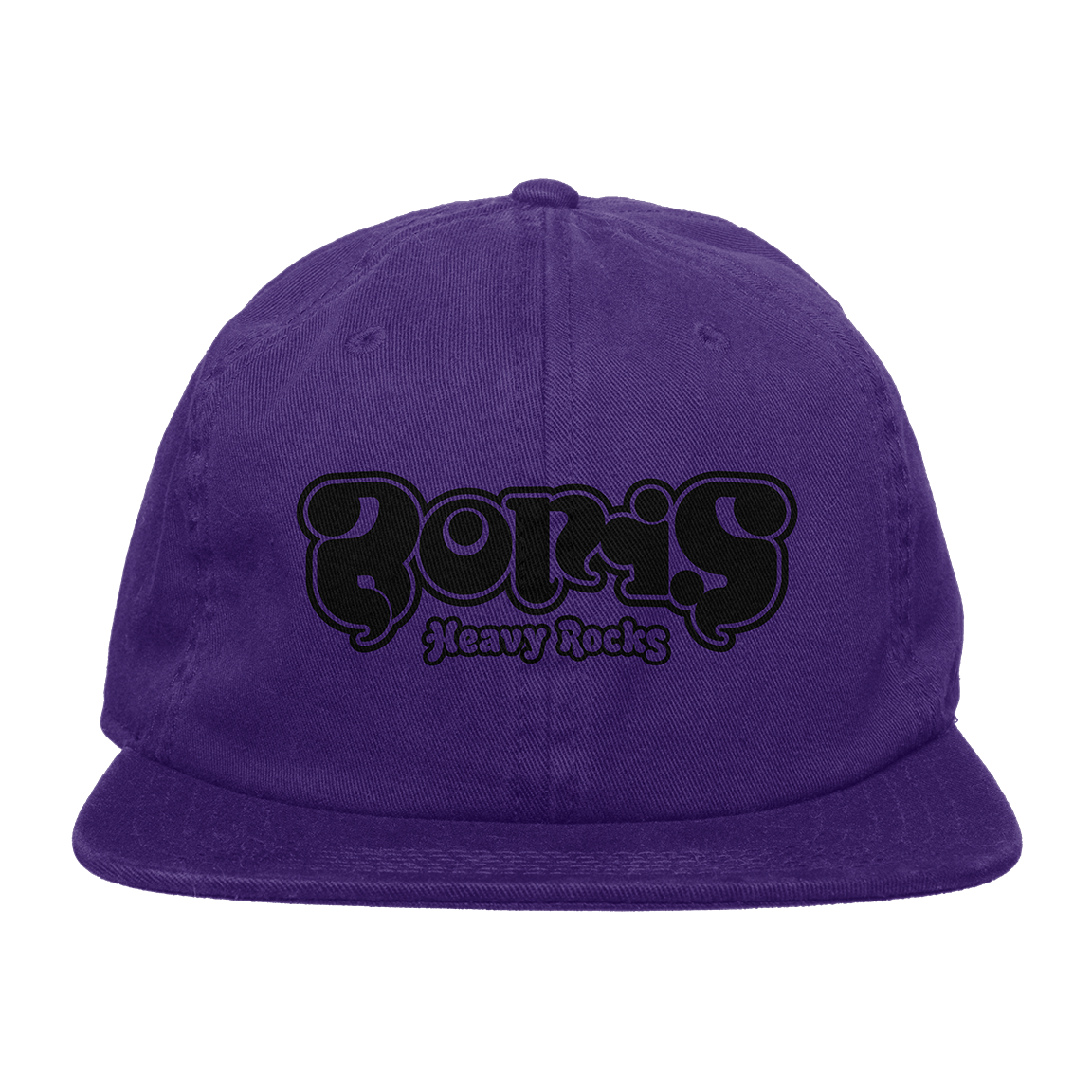 Boris "Heavy Rocks: Black Logo" Purple Dad Hat