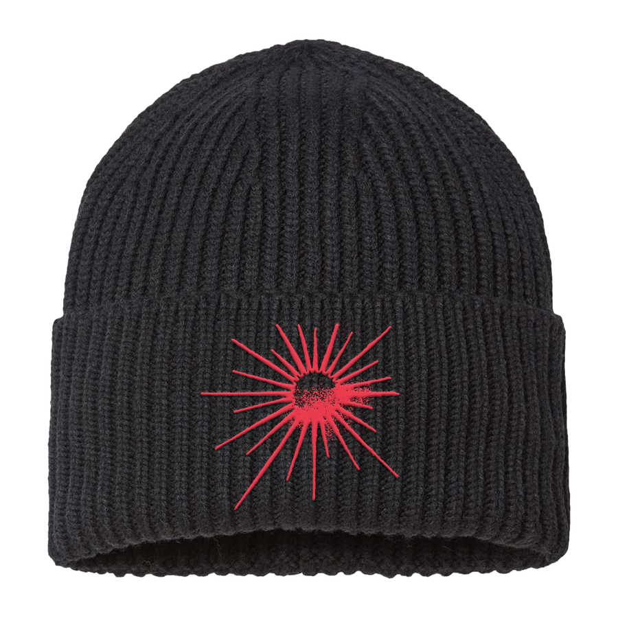 Glare "Sunset" Black Beanie