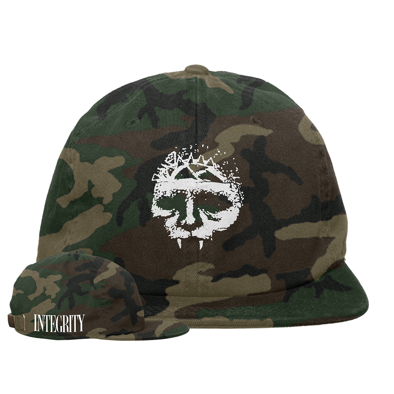 Integrity "Skull" Green Camo Dad Hat