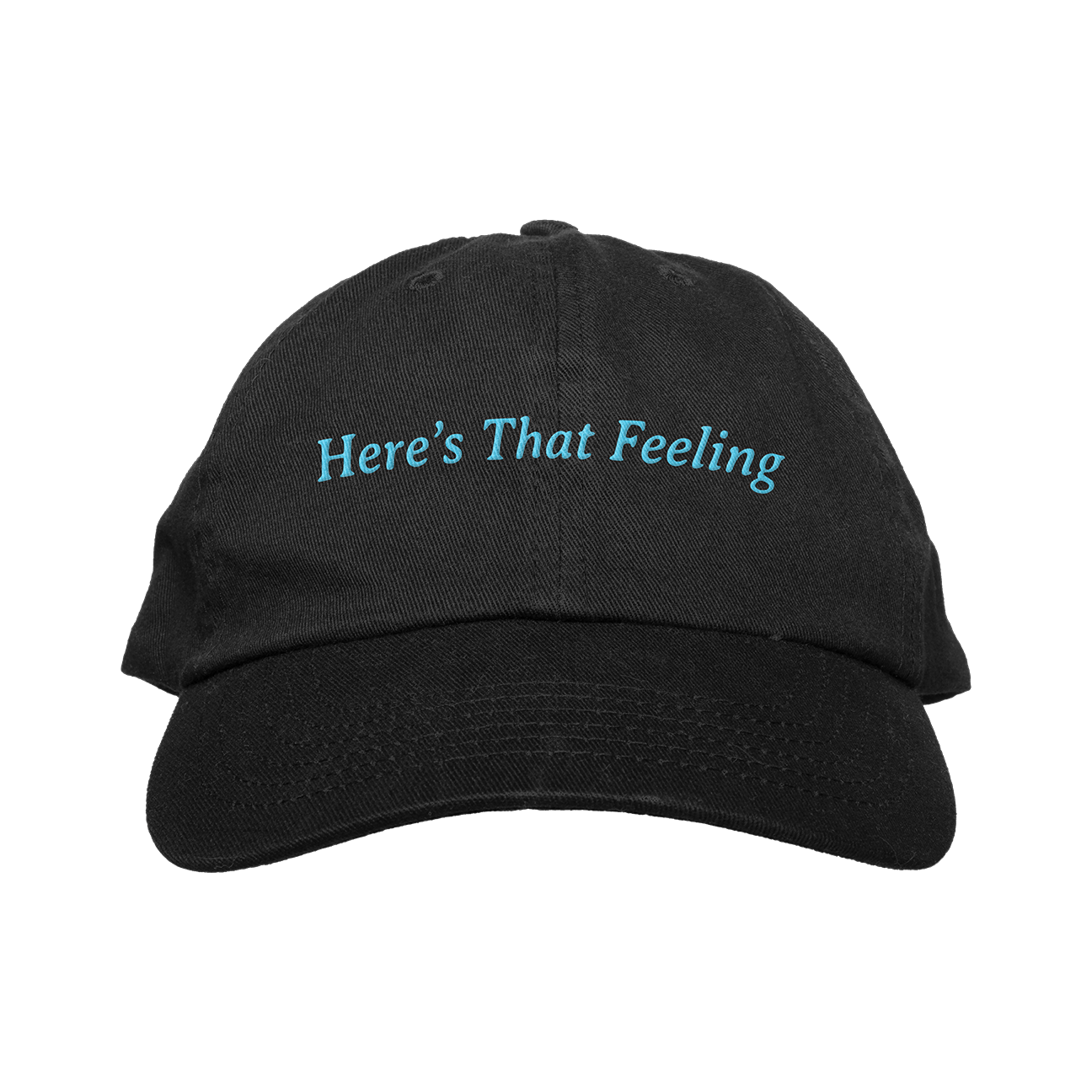 Wrong Man "Here's That Feeling" Black Dad Hat