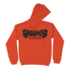 Boris "Heavy Rocks: Black Logo" Orange Hooded Sweatshirt