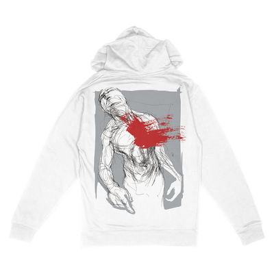 Converge "Deeper The Wound" White Hooded Sweatshirt