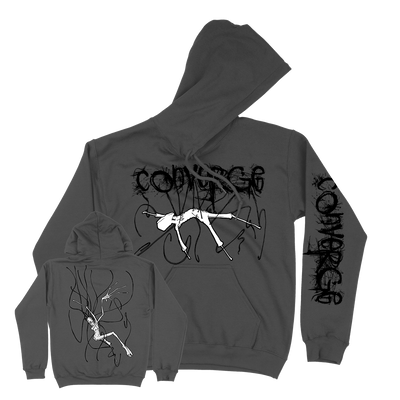 Converge "Forsaken" Premium Pigment-Dyed Black Hooded Sweatshirt
