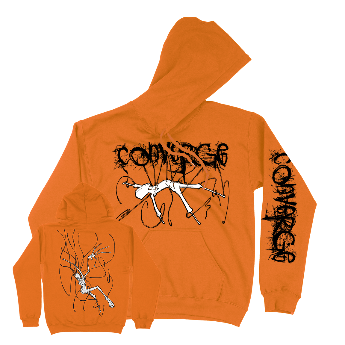 Orange revenge hoodie best sale