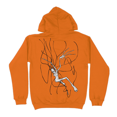 Converge "Forsaken" Premium Safety Orange Hooded Sweatshirt