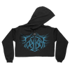 Frail Body "Artificial Bouquet: Logo" Black Crop Hooded Sweatshirt