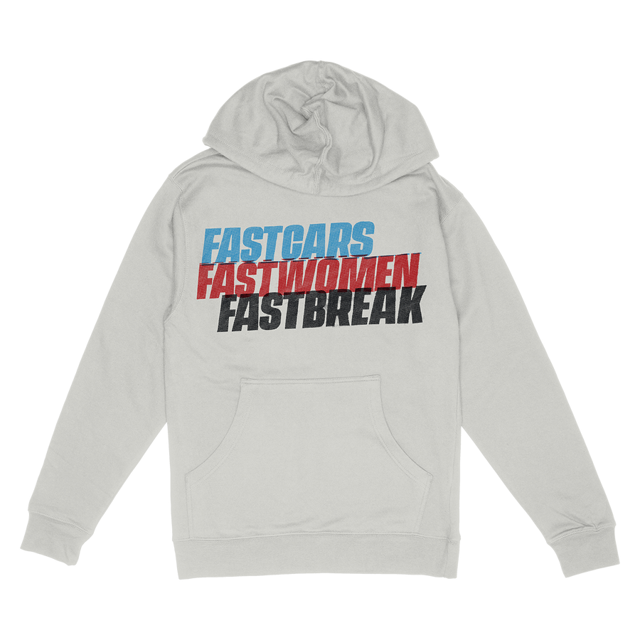 Fastbreak "Fast Cars, Fast Women" Smoke Hooded Sweatshirt