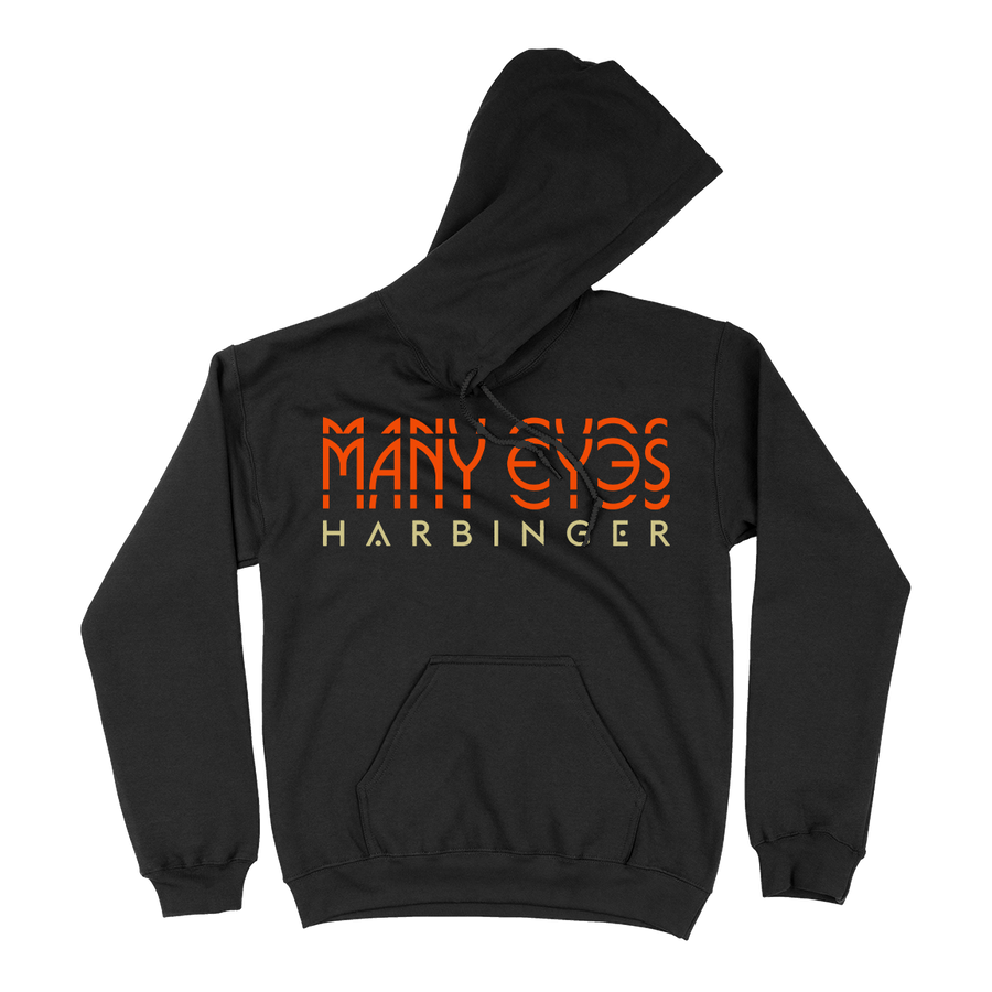 Many Eyes "Harbinger" Black Hooded Sweatshirt