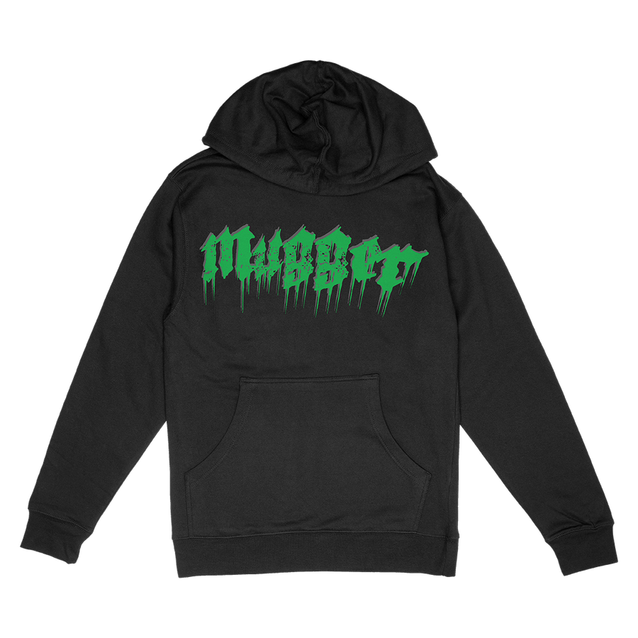 Mugger "Logo" Black Hooded Sweatshirt