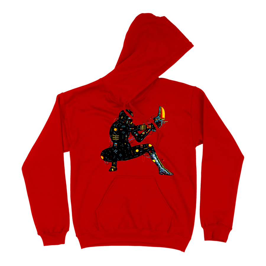 Nick Pyle "Fer-De-Lance" Red Hooded Sweatshirt