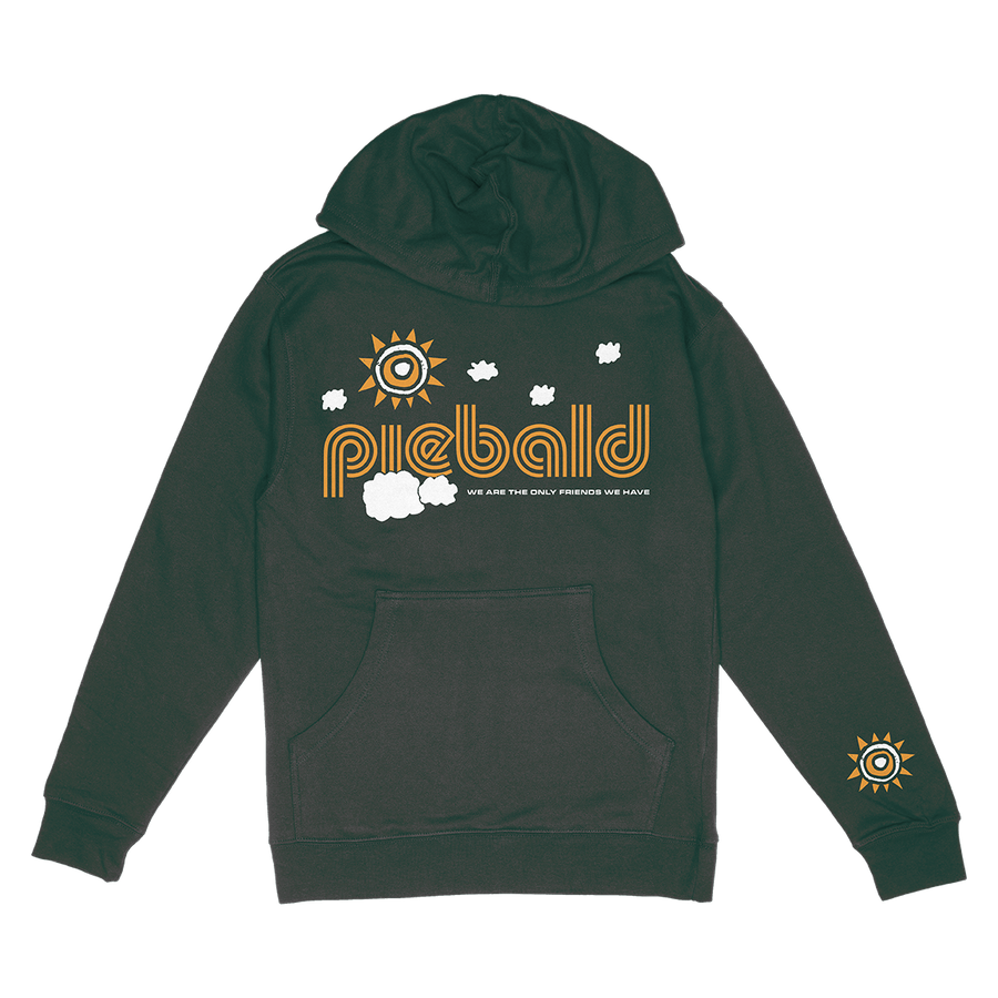 Piebald "Long Nights" Forest Green Hooded Sweatshirt