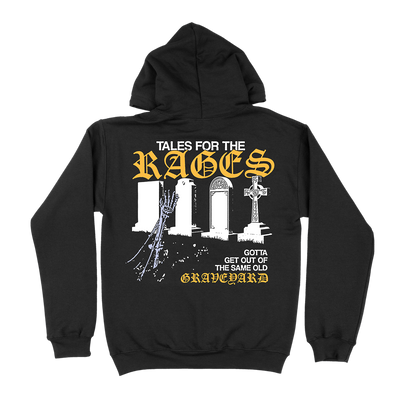 Piebald "Graveyard" Premium Black Hooded Sweatshirt