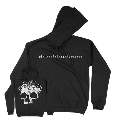 Planes Mistaken For Stars "Skull" Black Hooded Sweatshirt