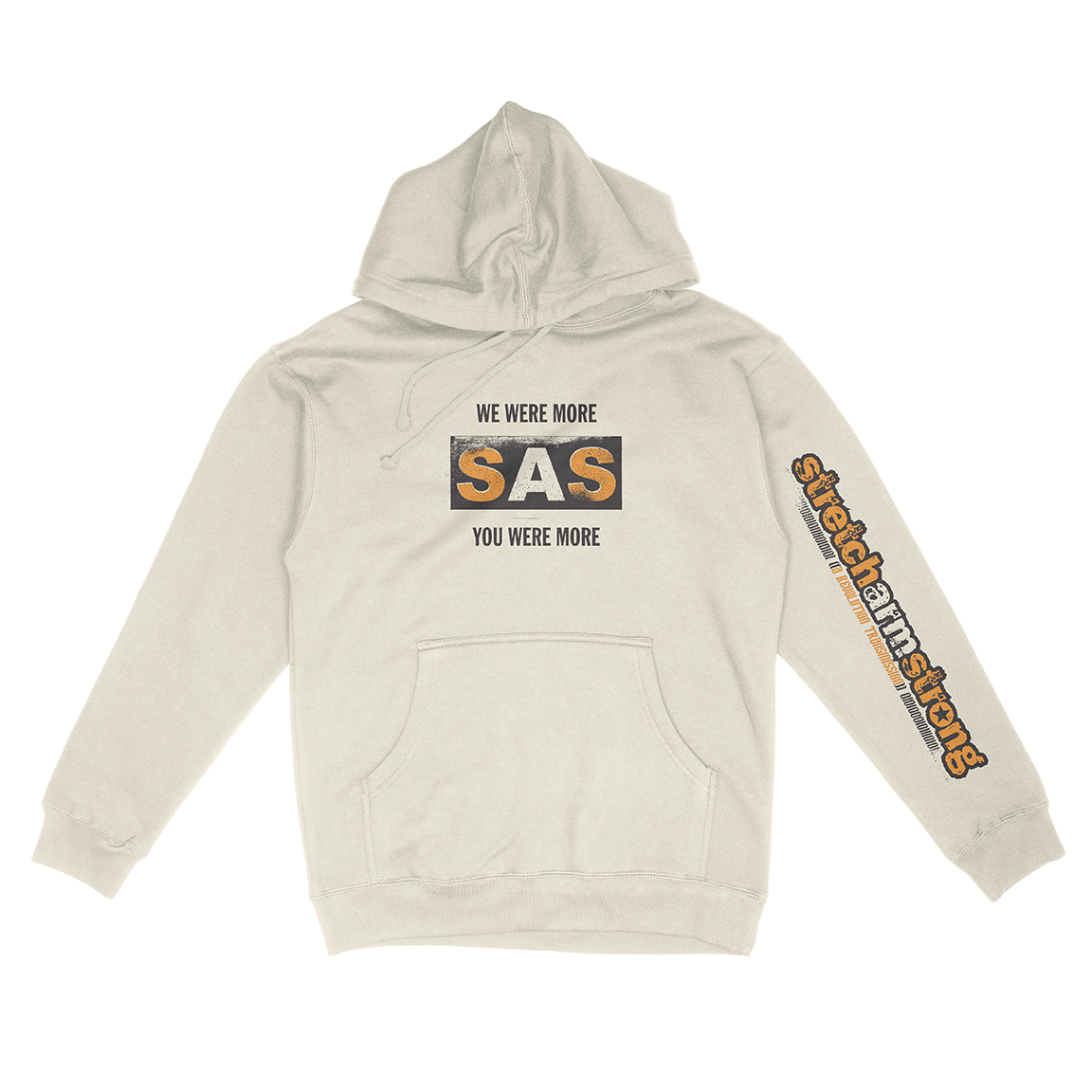 Stretch Arm Strong "For The Record" Bone Hooded Sweatshirt