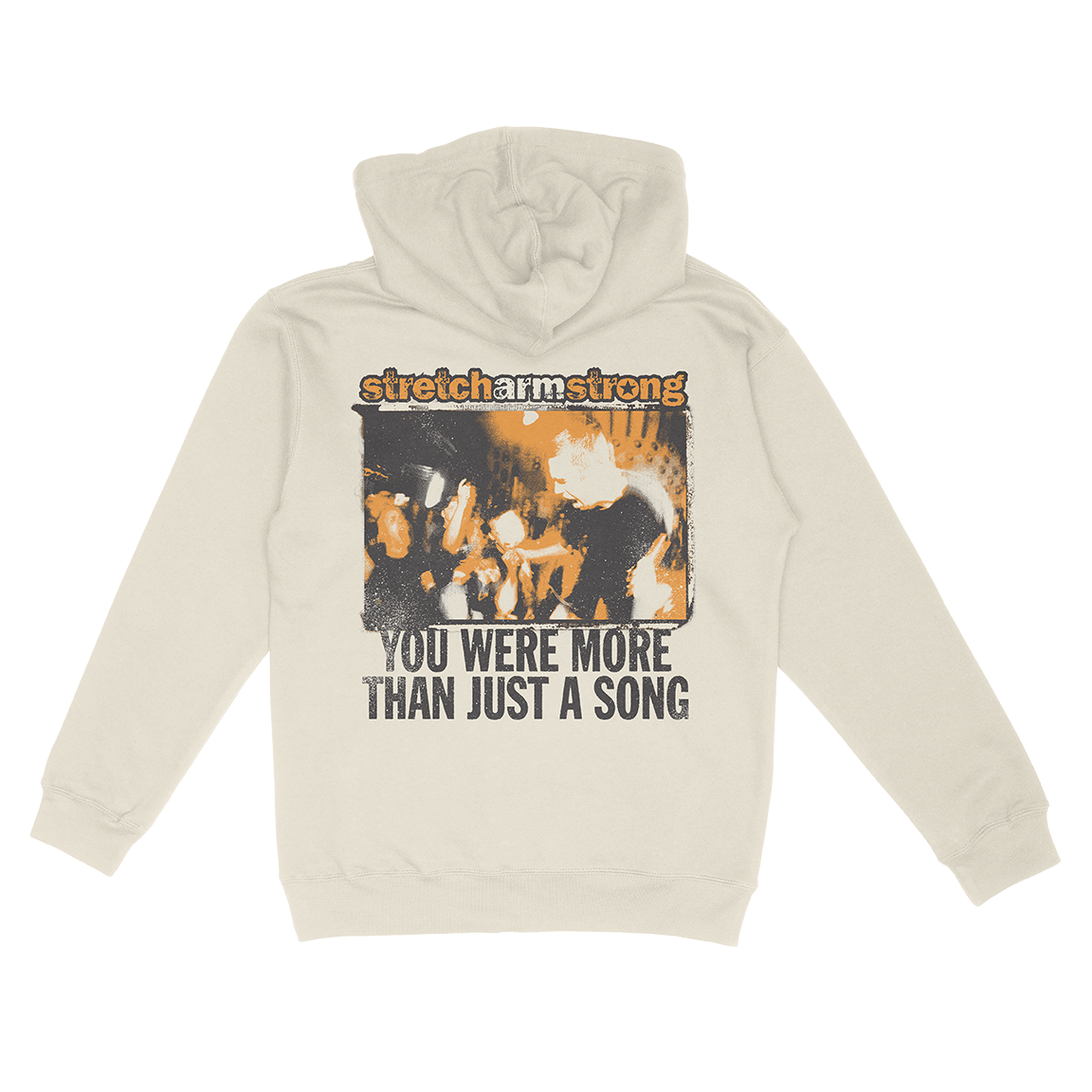 Stretch Arm Strong "For The Record" Bone Hooded Sweatshirt