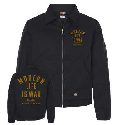 Modern Life Is War "Marshalltown Iowa" Insulated Black Work Jacket