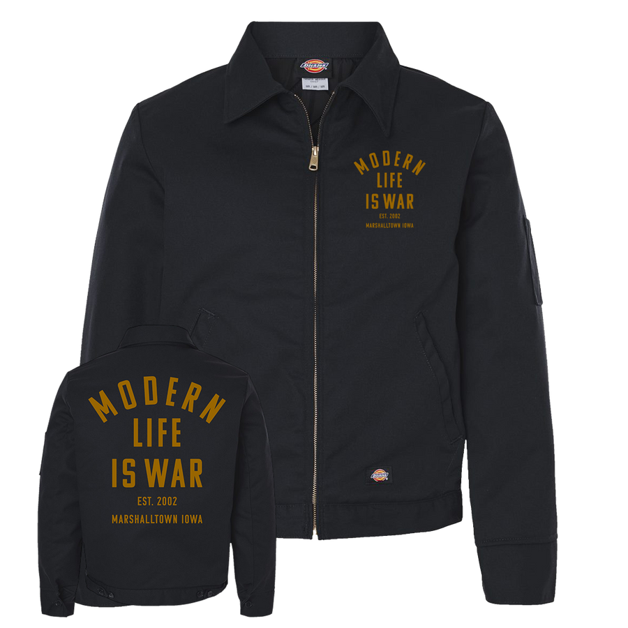 Modern Life Is War "Marshalltown Iowa" Insulated Black Work Jacket