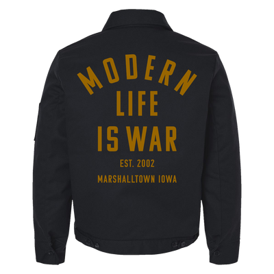 Modern Life Is War "Marshalltown Iowa" Insulated Black Work Jacket