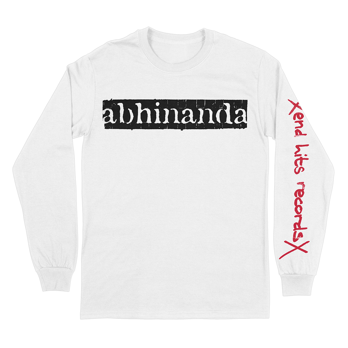 Abhinanda "Bjuder Pa Hardcore" White Longsleeve