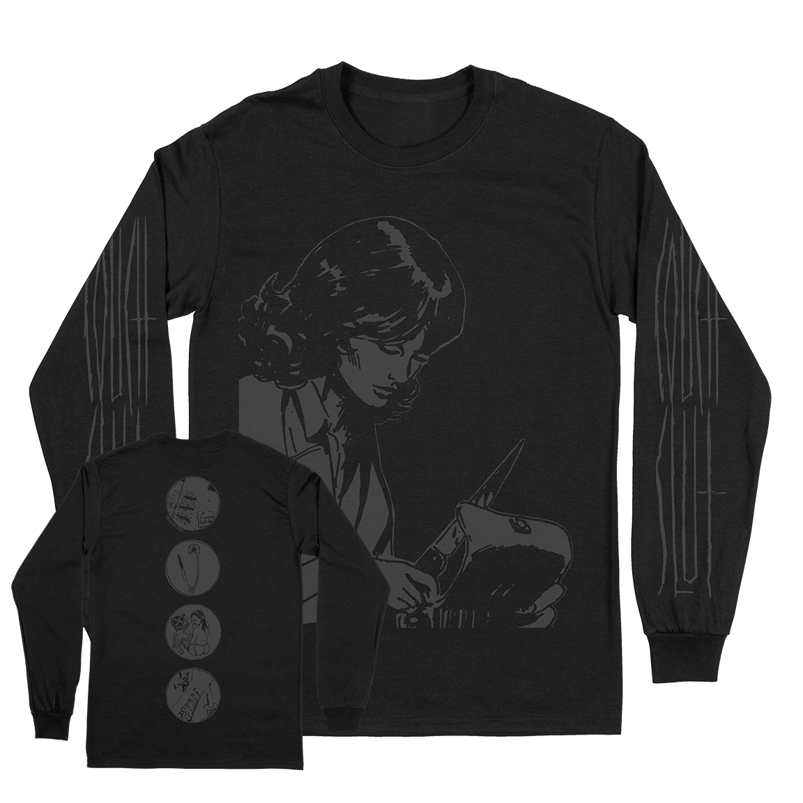 Couch Slut "You Could Do It Tonight" Black Longsleeve