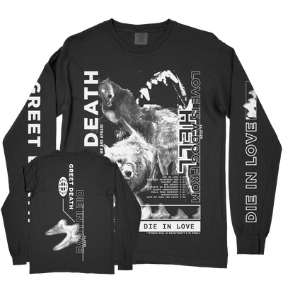Greet Death "Dog" Premium Black Longsleeve