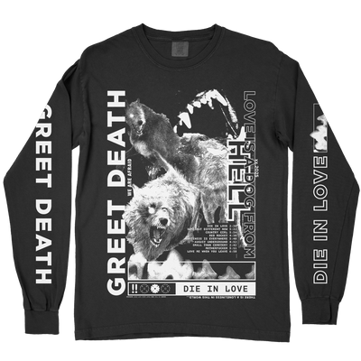 Greet Death "Dog" Premium Black Longsleeve