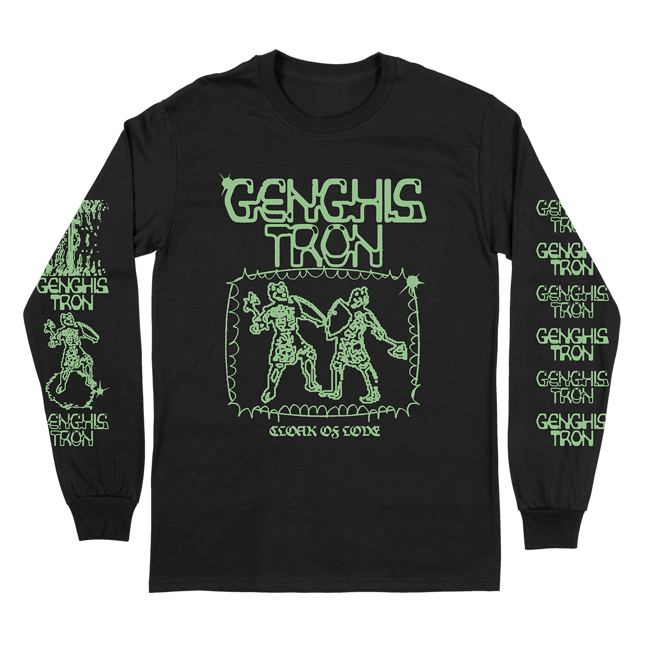 Genghis Tron "Cloak Of Love" Black Longsleeve