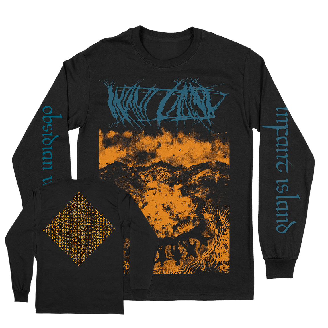 Infant Island "Obsidian Wreath" Black Longsleeve
