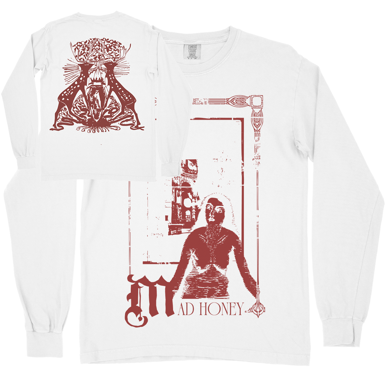 Mad Honey "Stag" Premium White Longsleeve