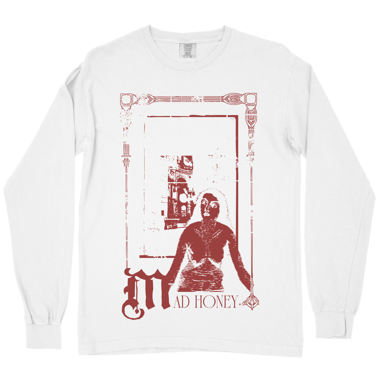 Mad Honey "Stag" Premium White Longsleeve