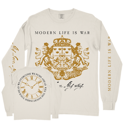 Modern Life Is War "My Love. My Way." Ivory Premium Longsleeve