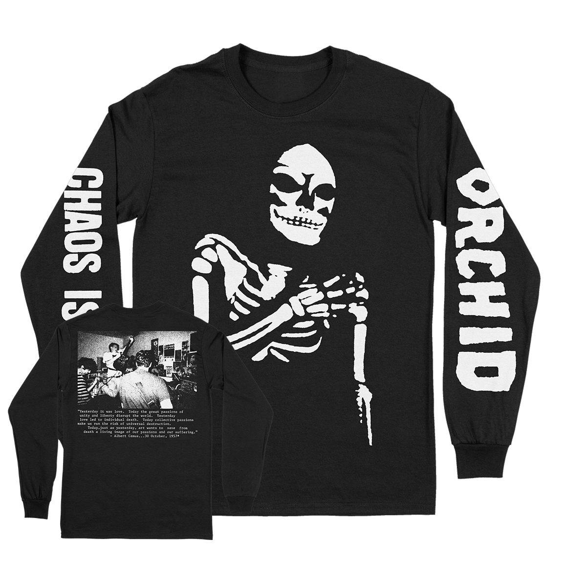 Orchid "Chaos Is Me" Black Longsleeve