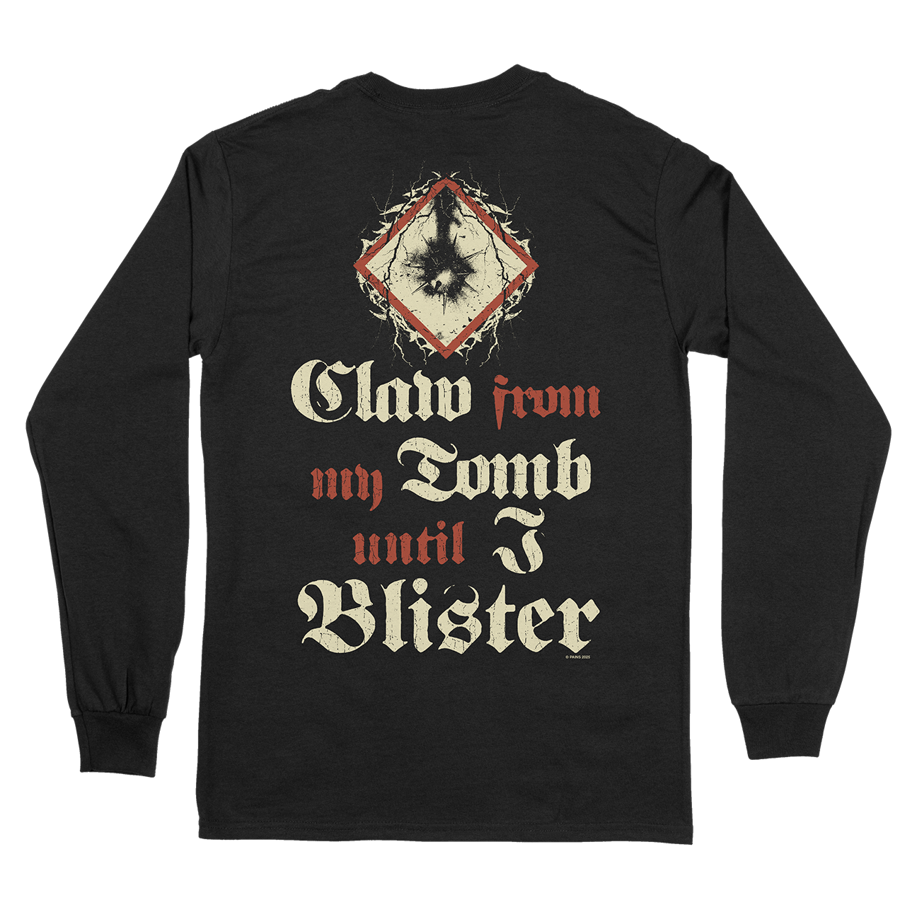 Pains "Jaws of Malice" Black Longsleeve Shirt