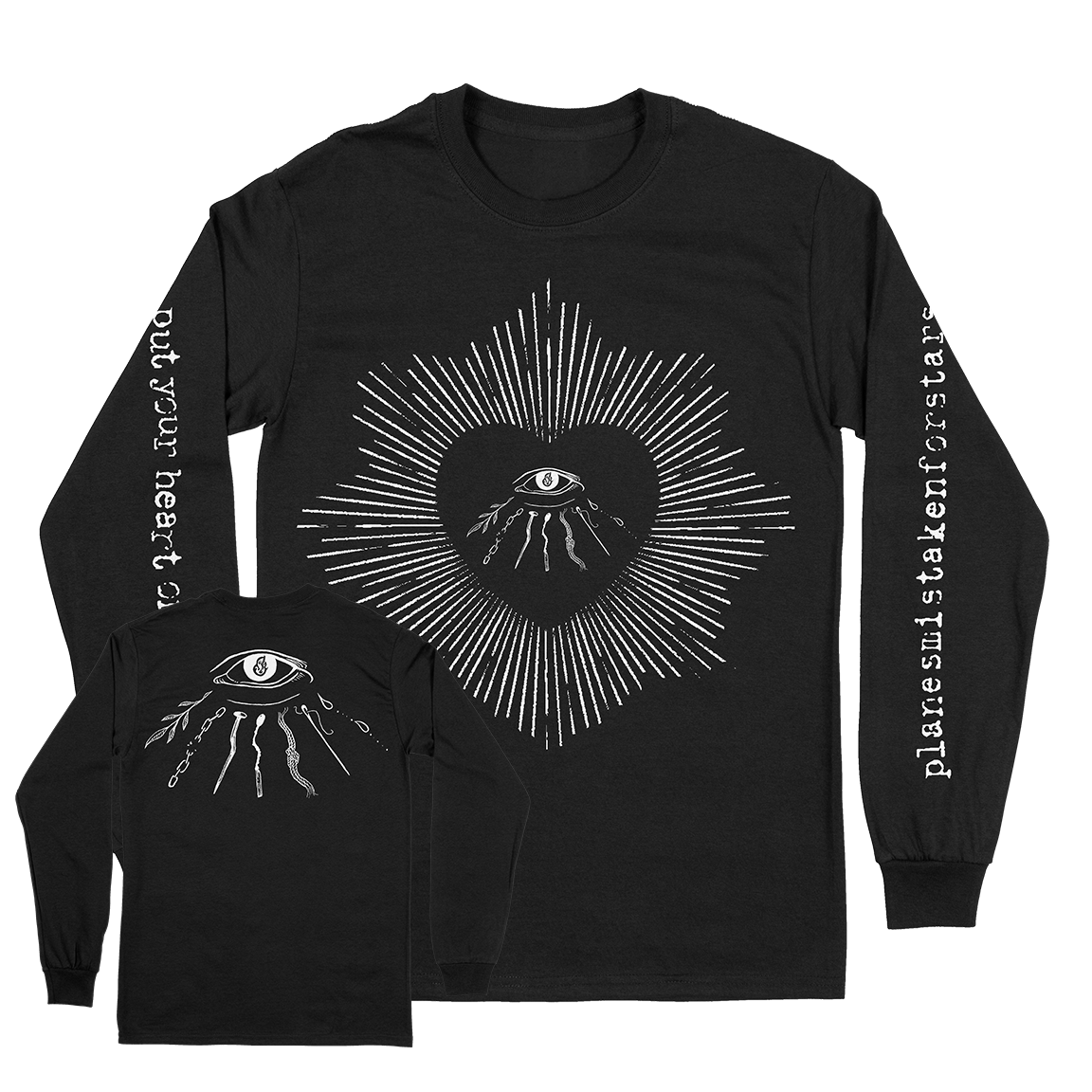 Planes Mistaken For Stars "Eye & Heart" Black Longsleeve