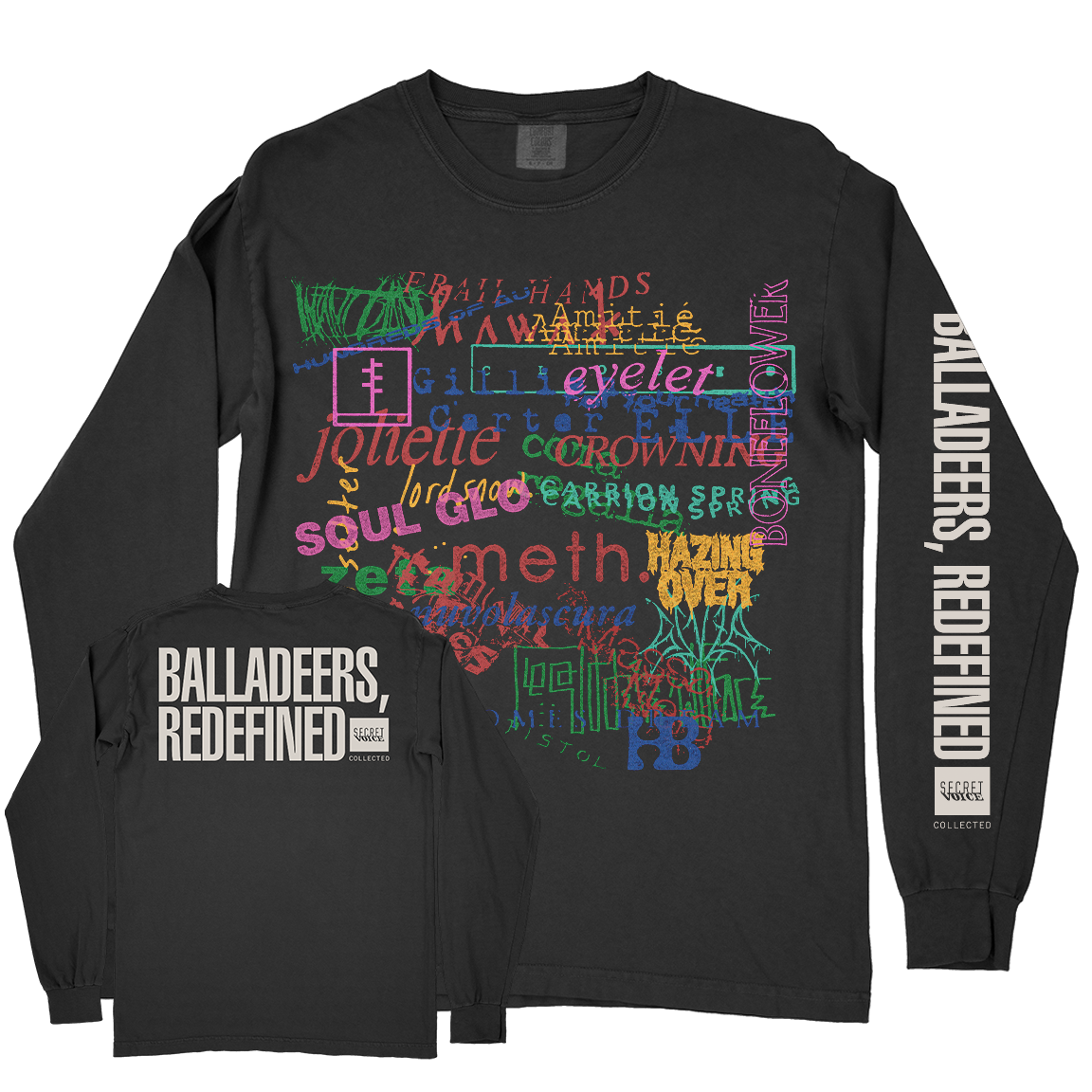 Secret Voice “Balladeers, Redefined” Premium Black Longsleeve