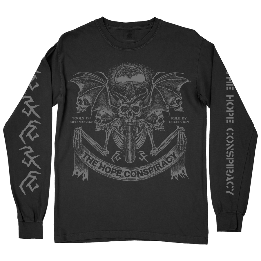 The Hope Conspiracy "Tools Of Oppression: Silver" Black Premium Longsleeve