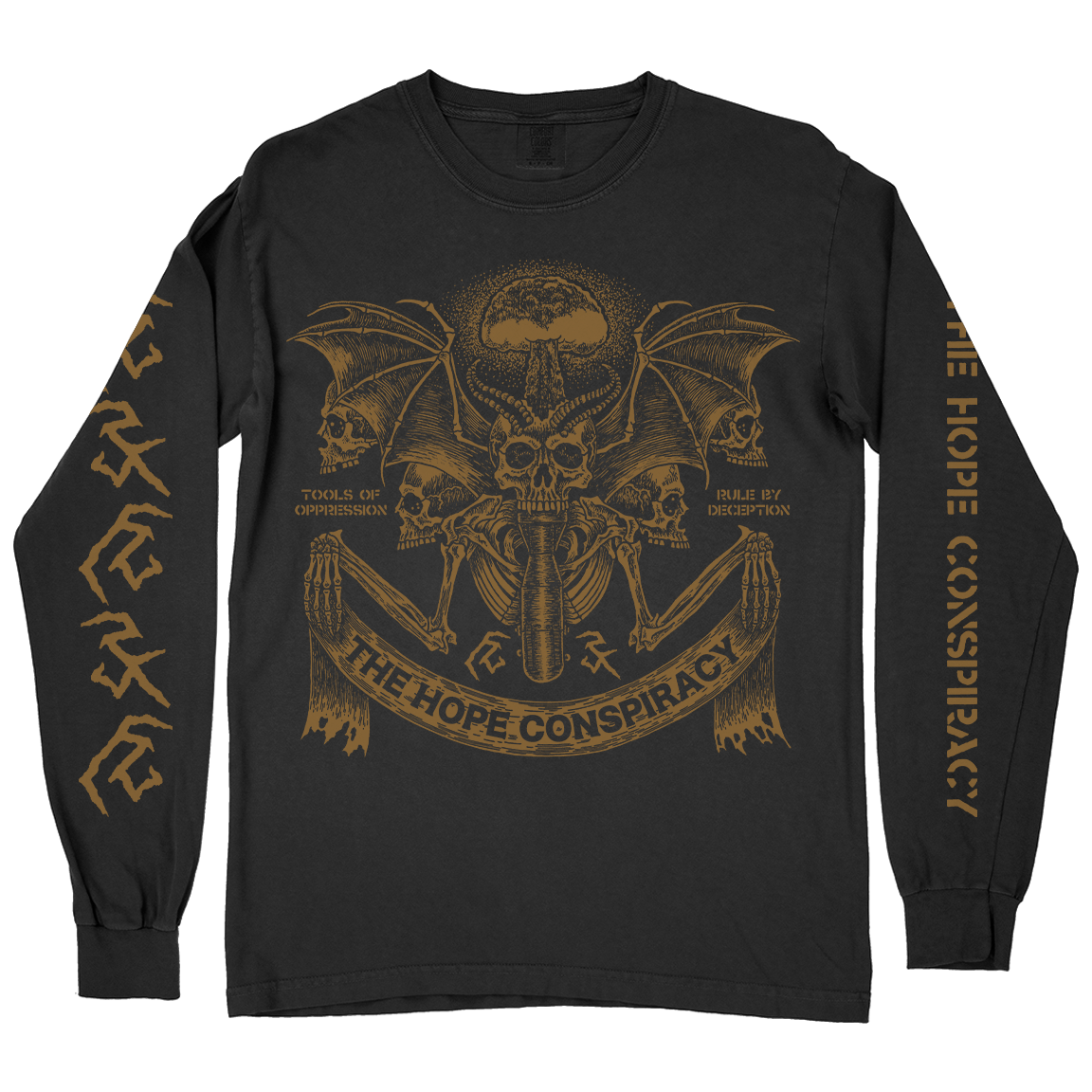 The Hope Conspiracy "Tools Of Oppression: Gold" Black Premium Longsleeve