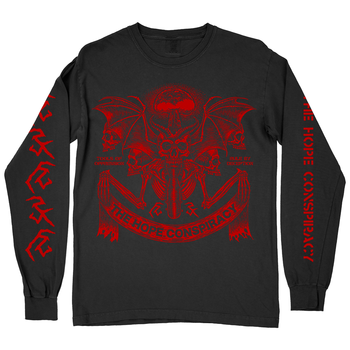 The Hope Conspiracy "Tools Of Oppression: Red" Black Premium Longsleeve